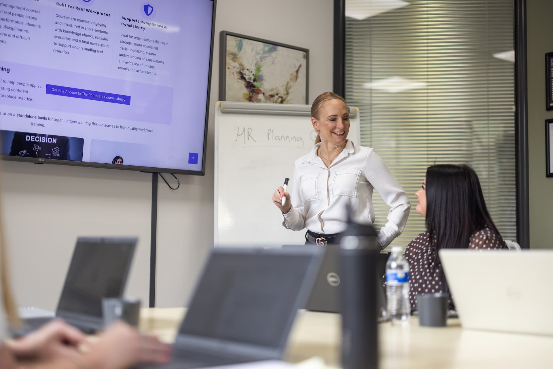 Cheviot HR consultant leading an HR planning session