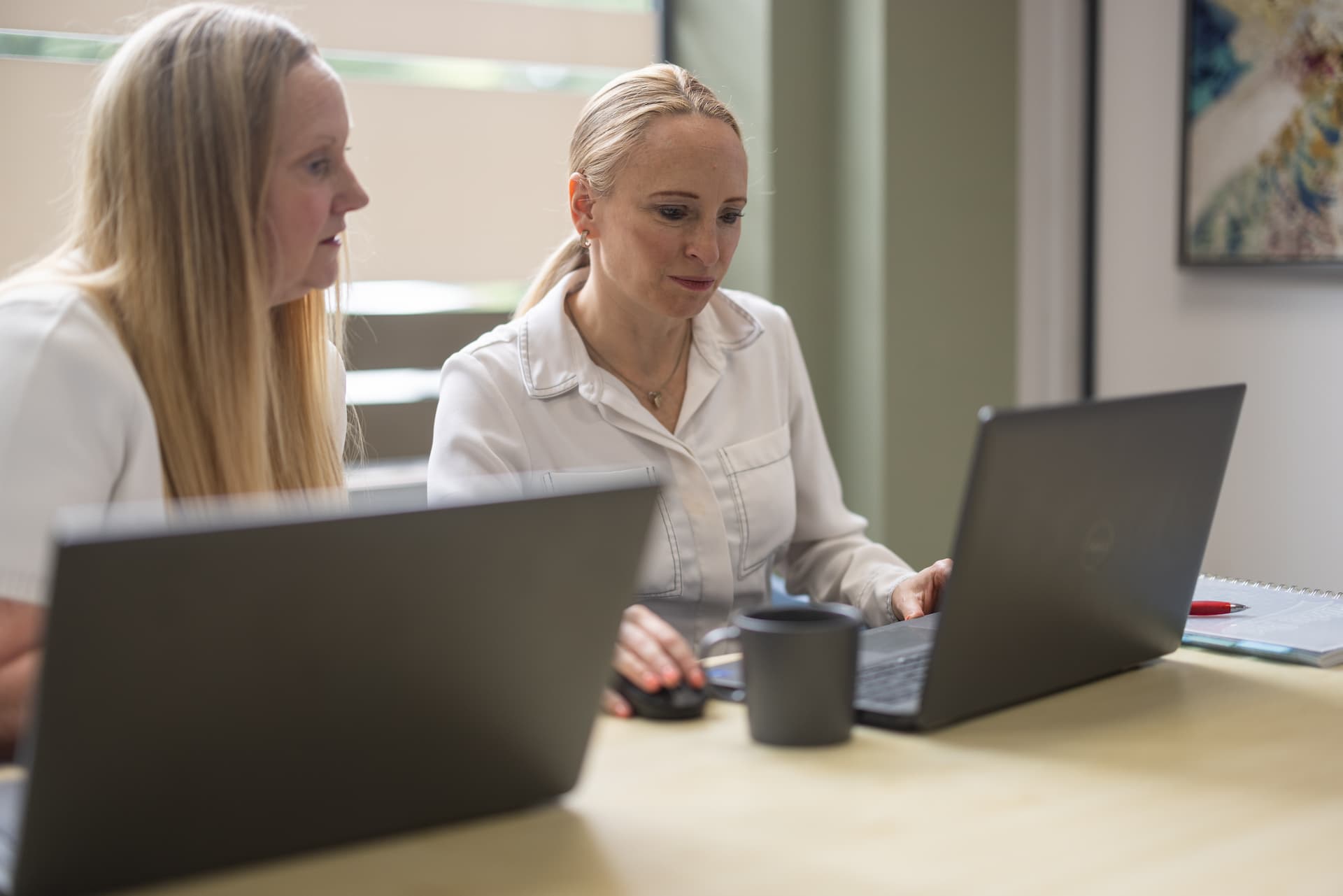 Cheviot HR consultants working together on a strategic HR project